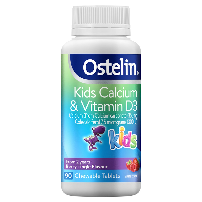 OSTELIN Kids Calcium & Vitamin D3 90 Chewable Tablets