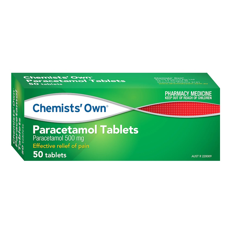 CHEMISTS' OWN Paracetamol 500mg 50 Tablets - Choice Pharmacy